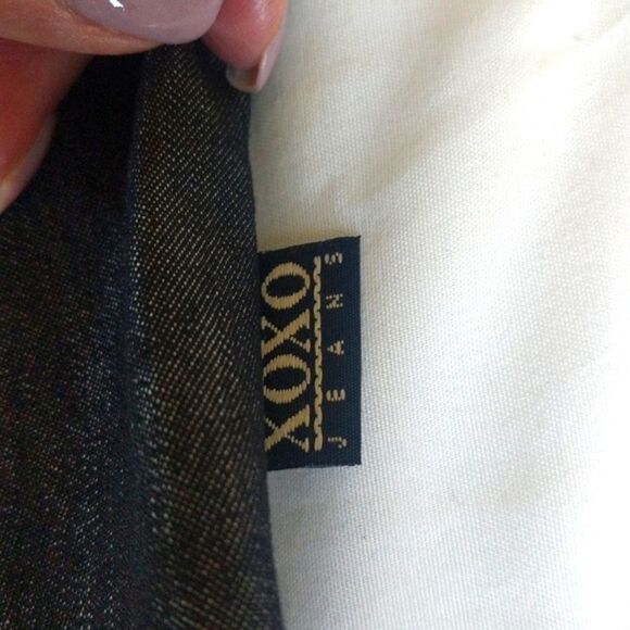 XOXO Denim Jewelled  Neck Halter Top - Picture 4 of 11